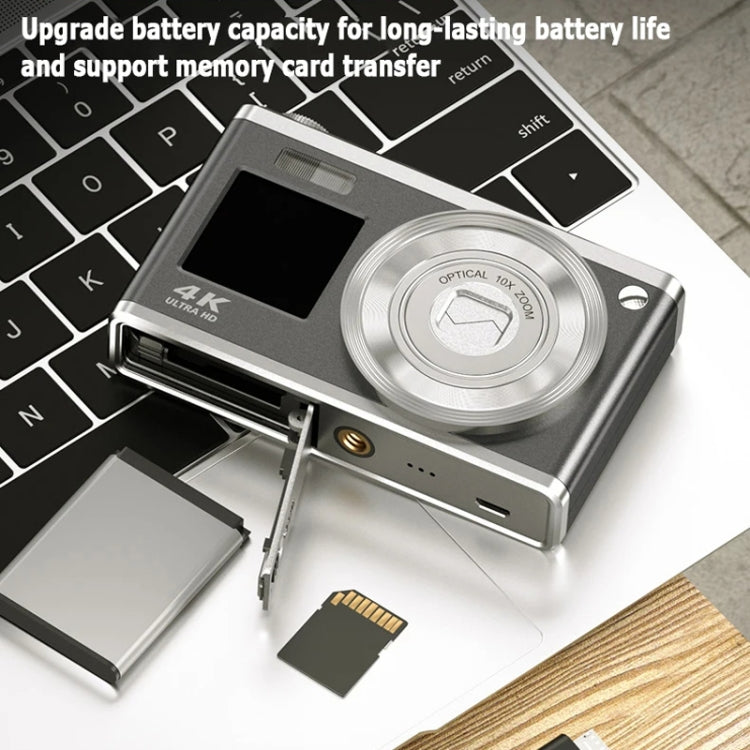 4K HD Optical Zoom Digital Camera 60MP Dual Screen Selfie Camera, No Memory, Black, White, Silver 4K HD Optical Zoom Digital Camera 60MP Dual Screen Selfie Camera, No Memory, Black, White, Silver